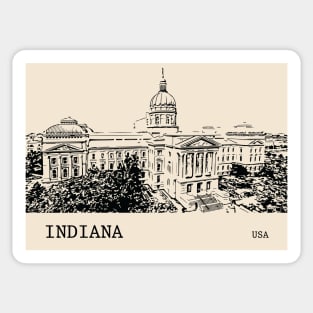 Indiana State USA Sticker